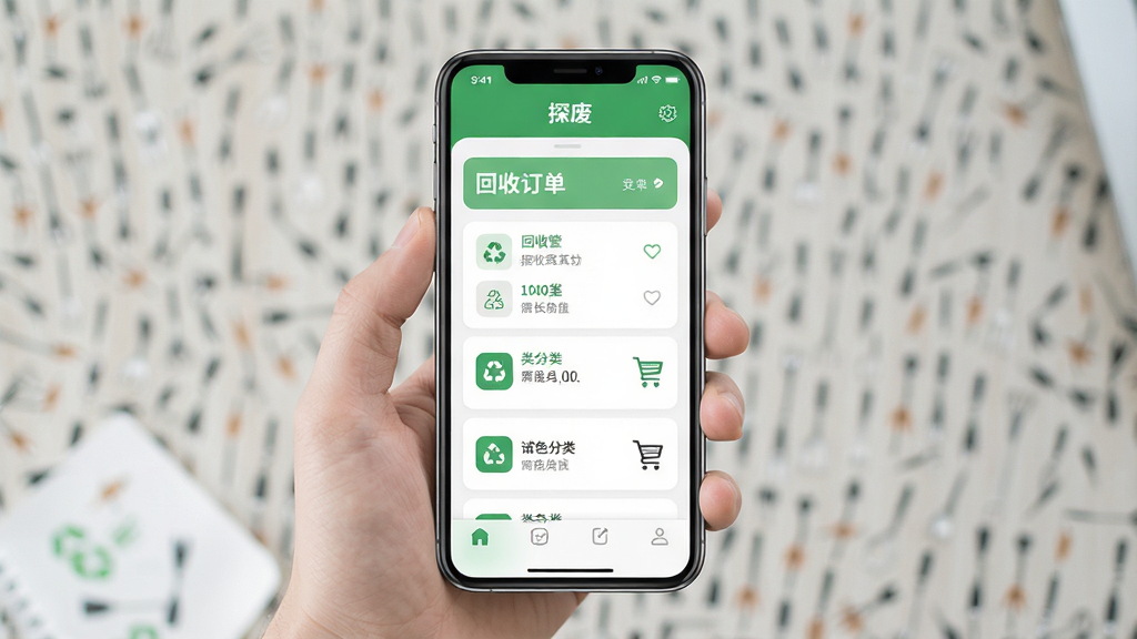 ����һ��չʾ��̽�ϡ�App���Ľ����ͼƬ�������������ֻ���Ļ����Ļ����ʾ���Ļ��ն����б��������ķ���ͼ�꣬����Ϊ����չʾ���Ű����࣬����ִ���ƽ��ϸ�ڰ�����ɫ��ɫ���Ͱ�ɫ���������ʸɾ��޶���Ԫ��