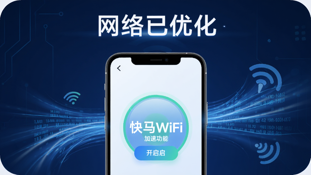 һ��������ٵ�ʾ��ͼ������������һ���ֻ���Ļ����ʾ������WiFi�����ٹ����ѿ�������Χ�����������Ĺ�Ч�������Ǽ�Լ����ɫ�Ƽ��з���Ϸ��С��������Ż����������������ִ���ͻ��������WiFi��Ʒ�ƣ����ʸɾ���