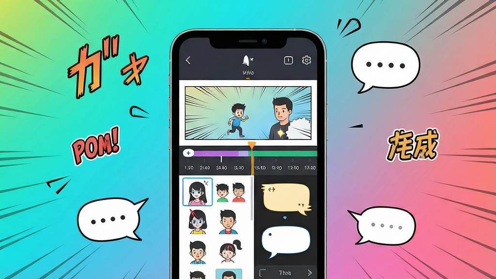 һ��չʾȫ���������������Ĺ��ܵĴ��⺣�����������ֻ���Ļ����ʾһ�����׵Ķ�̬�����������棬��������ʱ���ᡢ��ɫ�زĿ�ͶԻ����ݱ༭����ΧƯ���Ÿ�������Ԫ�����ٶ��ߡ������ʡ��Ի��򣬱����������Ľ���ɫ�������Ű�ɾ����࣬����ִ���ƽ��ϸ�ڷḻ�����ʸɾ��޶���Ԫ��