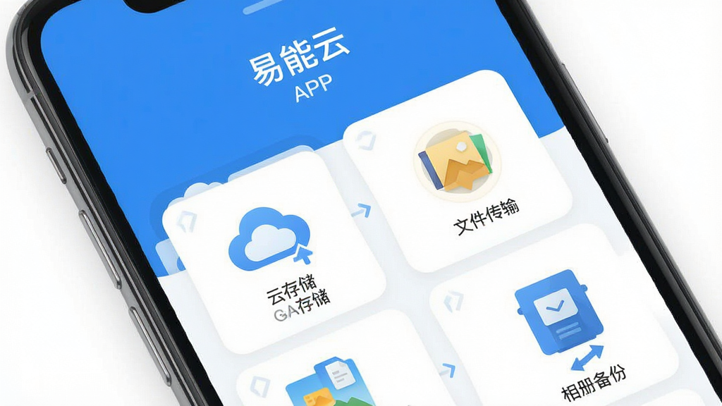 һ�Ÿ����Ʒչʾͼ�������ǡ������ơ�APP�Ľ����ͼ������Ϊ�ֻ�ȫ��չʾ���Ű���У�����ִ���ƽ��������Ϊ��ɫ������������ʾ�ƴ洢���ļ����䡢��ᱸ�ݵȺ��Ĺ���ͼ�꣬ϸ�����������ʸɾ��޶���Ԫ��