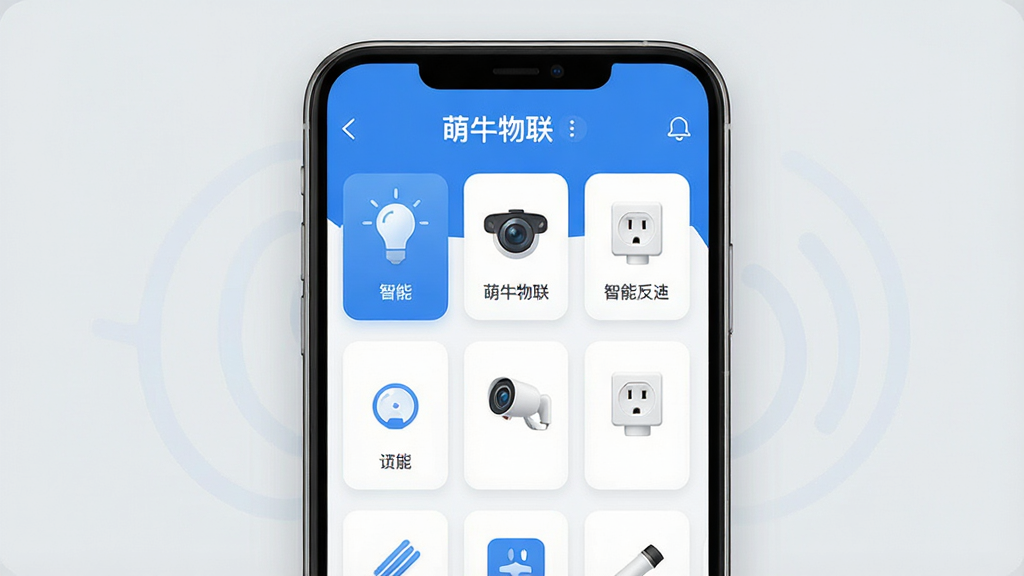 һ��չʾ����ţ�������������Ĺ��ܵ�����ͼƬ������Ϊһ�������ֻ���Ļ����Ļ��������ʾ��ţ�����������棬�������ж�������豸ͼ�꣨����ݡ�����ͷ���������Կ�Ƭ��ʽ�������У����岼�ּ���ִ�������������ɫ����Բ��Ŀ�Ƭ��ƣ�����Ϊǳ��ɫ�����ʸ��壬�ɾ��޶���Ԫ�ء�