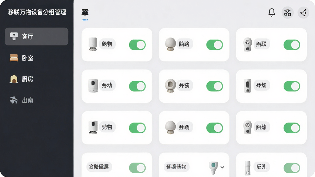 ���������豸����������棬�������ʾ���������ҡ������ȷ�����࣬������չʾ�豸��Ƭ����Ƭ�����豸���ƺͿ���״̬���������ǳɫ��������ƬԲ����ƣ��Ű����룬���ʸɾ����޶���Ԫ��