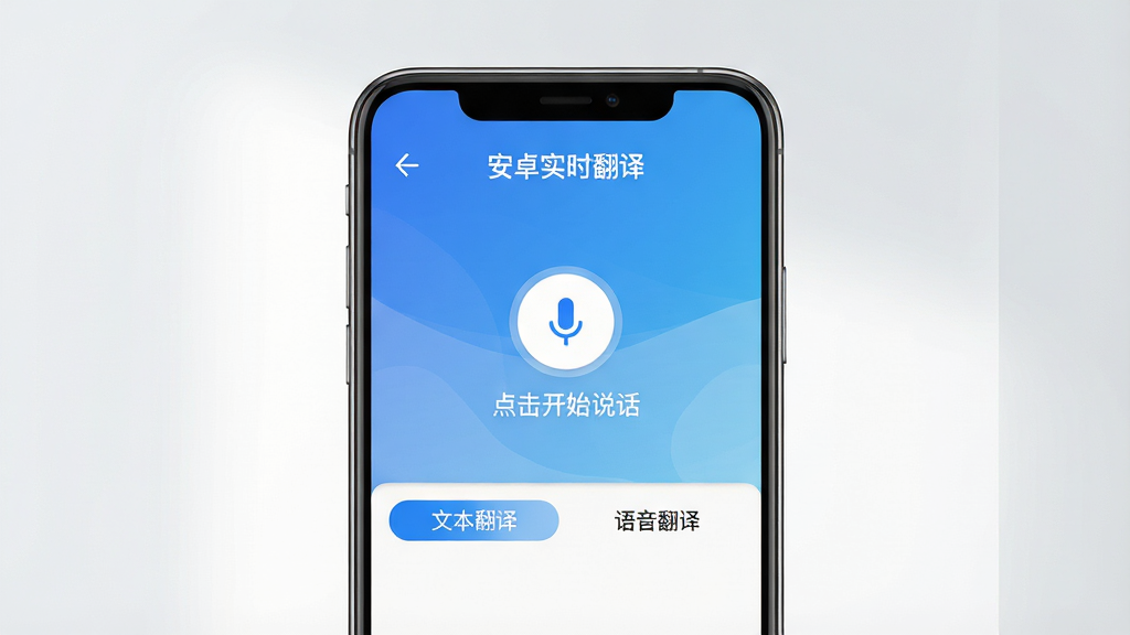 һ��չʾ����׿ʵʱ���롱�ֻ�app������ĸ���ͼƬ���ֻ���Ļ���У����������׽���Ϊ��ɫ����������ʾ�Ի�����ģʽ���м�����˷簴ť����ʾ�������ʼ˵�������·��С��ı����롱�͡��������롱����ѡ��������ɾ���������͹�Ӱ�������������޶���Ԫ�ء�