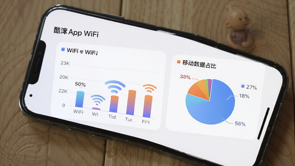 �ֻ��ϡ�������App���������ͼ��������״ͼ�ͱ�ͼ����ʾWiFi���ƶ�����ռ�ȣ�����ǳɫ�������࣬ͼ�����������ʸɾ���