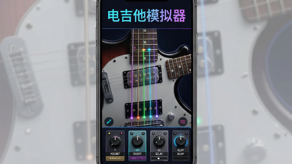 һ���ֻ���������ĵ缪��ģ����Ӧ�ý�ͼռ�ݻ������壬���涥����ʾ���缪��ģ�����������ֱ��⣬�м��Ǳ���ĵ缪���پ�������������д�������ϴ��в�ɫָʾ����ʾ����λ�ã��ײ���Ч����̤��������������ʧ�桢�ӳٵ���ť���������ִ���࣬UI������ɫ���������޺����Ϲ�Ч�����ʸɾ��޶���Ԫ�ء�