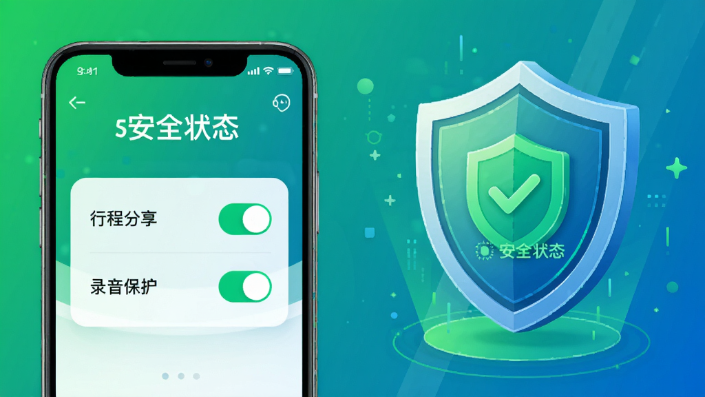 ���壺�θ�˳�糵����app�İ�ȫ���Ľ��档���֣�������ֻ����棬��ʾ���г̷������͡�¼���������������أ��Ҳ������󻯵Ķ���ͼ�����ɫ��ȫ״̬��ʾ���Ű棺���Ҷ��ղ��֡���񣺿Ƽ��в廭�����ɫ����ɫ����ɫΪ�������ﰲȫ�ɿ��ķ�Χ��ϸ�ڣ�����ɾ����ص�ͻ������ȫ�����֣��޶���Ԫ�ء�