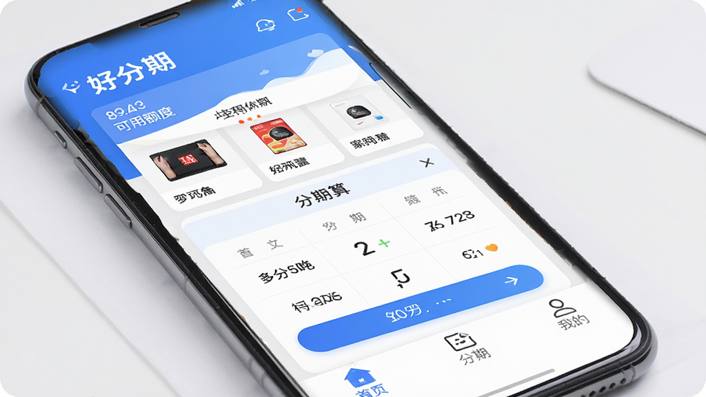 һ���ֻ���Ļչʾ���÷��ڡ�APP�������棬�Ϸ���ʾ���ö�Ⱥ��Ƽ���Ʒ���м��������ķ��ڼ��������ײ��С���ҳ���������ڡ������ҵġ�������ǩ���������Լ�ִ���������Ϊ��ɫ��������ɾ��޶���Ԫ�أ����ʸ��壬ͻ�����÷��ڡ�Ʒ��������