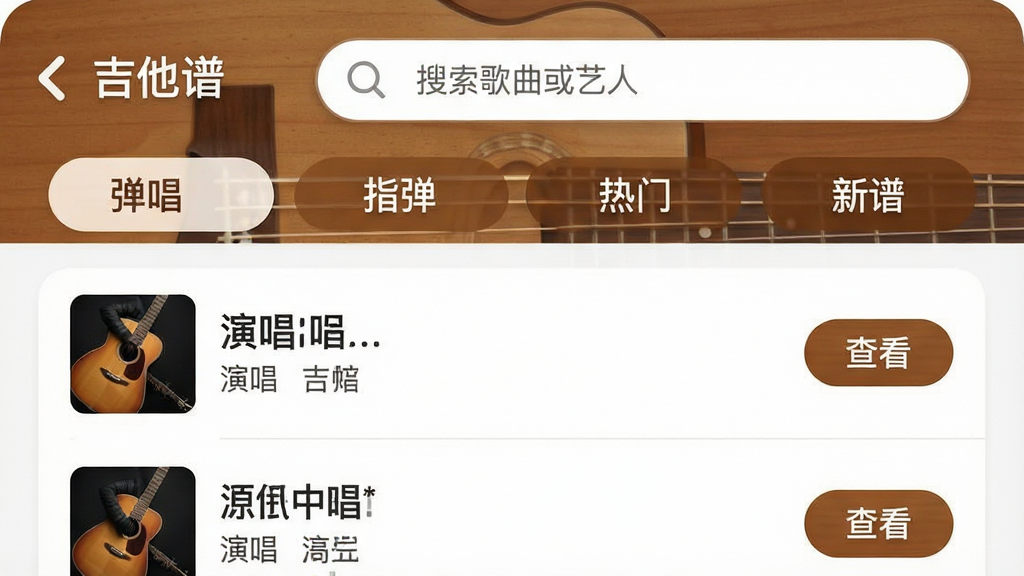 һ�ź���ֻ������ͼ������Ϊ�������ס�App��ҳ�棬������������ʾ���������������ˡ����·������ǩ��������ָ�������š����ס����м��б�չʾ�������ƺ��ݳ��ߣ�ÿ����Ŀ�Ҳ��С��鿴����ť�������԰�ɫ��ľ������ɫΪ��ɫ�����Ű�������࣬����ִ���ƽ��ϸ��Բ�󣬻��ʸɾ��޶���Ԫ�ء�