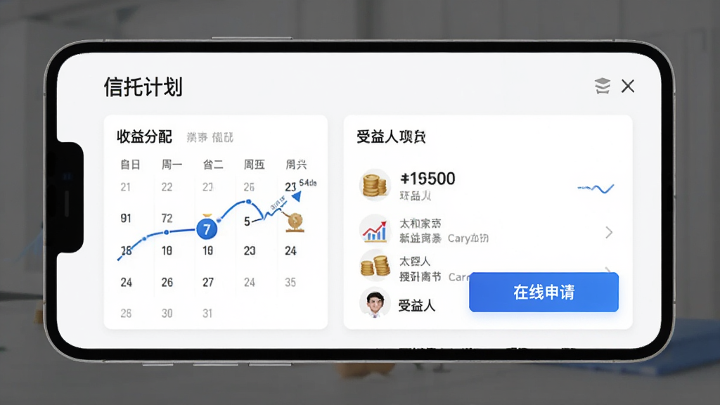 չʾ̫�ͼҰ�App�����й������ܽ��棬��Ļ�Ϸ���ʾ�����мƻ������⣬�·�չʾ��������������������б���������ÿ�Ƭʽ���֣�����Ϊ��ɫ����ɫ������ť��ʾ���������롱��������רҵ�Ͻ���������ڷ�񣬻��ʸɾ��޶���Ԫ�ء�