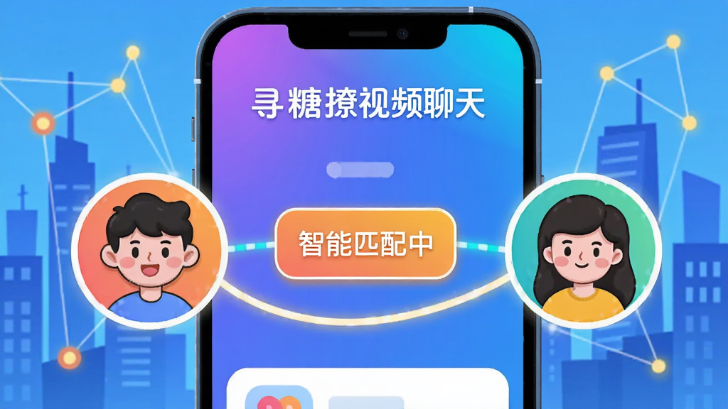 һ���廭���ʾ��ͼ�����������ǡ�Ѱ������Ƶ���졹APP��ƥ�书��ģ�飬������ͨ����ͷ��һ��������������������м��С�����ƥ���С�����ʾ�򣬱����г��н�����Ӱ������ڵ㣬��ɫ�������������ִ����пƼ��У����ʸɾ���