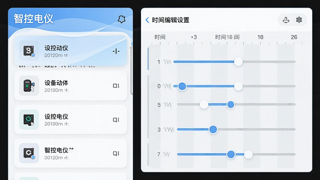 һ�š��ǿص��ǡ�App�ĳ����༭�������ͼ��������豸�����б����Ҳ���ʱ����������壬�û��������ʱ�䣬�����Կ�Ƭʽ���ֳ��֣�ɫ�����£����ʸɾ���