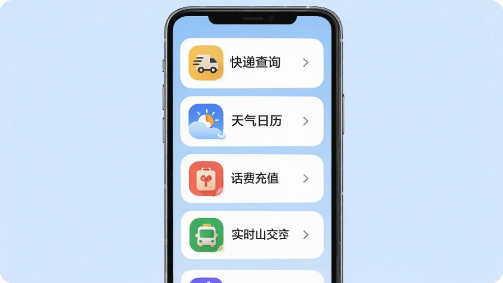 ���壺һ���ֻ�չʾ