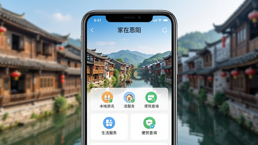 һ��չʾ�����ֻ���Ļ��ͼƬ����Ļ��������ʾ�����ڶ�����APP�������棬������Ƽ���ִ�������������Ѷ��������񡢱����ѯ��ģ��ͼ�꣬�����Ƕ�������ķ羰�������������������ʸɾ��޶���Ԫ�ء�