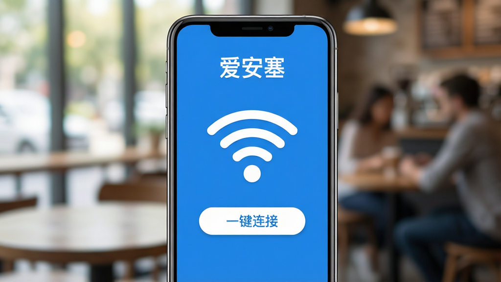 һ��չʾ�����ֻ���Ļ��ͼƬ����Ļ���С�����������APP���棬�����������죬����ɫ�Ͱ�ɫΪ��ɫ����������һ����Ŀ��WiFi�ź�ͼ��͡�һ�����ӡ���ť������Ϊģ���Ŀ��ȹݻ�������ʾ����WiFi�����������Ű�ɾ���ͻ�����ӹ��ܣ����ʸ��壬�޶���Ԫ�ء�