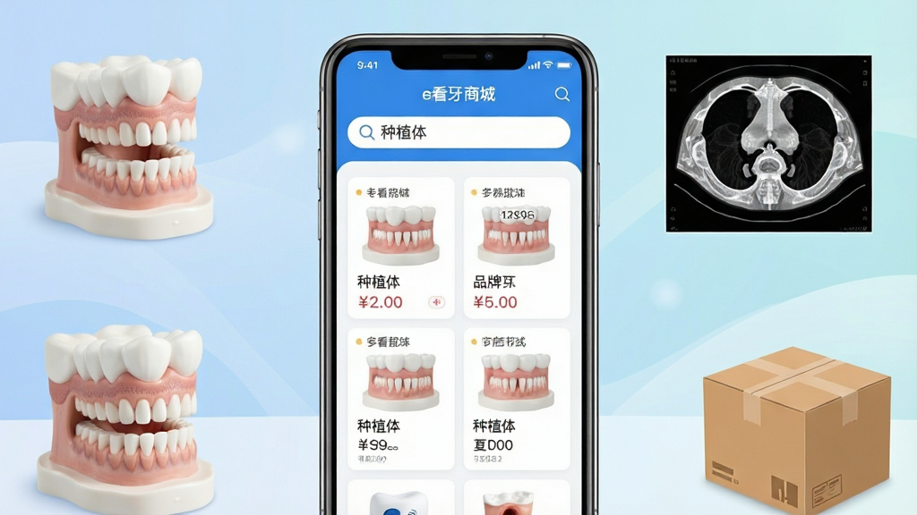 һ�ź���Ʒ����ȫ��ͼ�����������������ֻ�չʾ��e�����̳ǡ�APP���棬���������ִ���������ɫΪ����������������ʾ����ֲ�塱���·���Ʒ�б��Կ�Ƭ��ʽ���У������۸�Ʒ�ơ�����������Ϣ������������͵Ľ��䴦��������������ģ�͡���ǻCTƬ��������Ԫ�ص�׺�����岼�ֱ������Ű�������£��������רҵ��ϸ�ڷḻ�����ʸɾ��޶���Ԫ�ء�