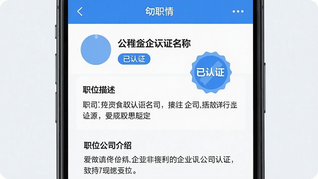 һ��չʾ��ҵ��֤��ʶ��App����ͼ��������ְλ����ҳ��ҳ���Ϸ���ʾ��˾���ƺ͡�����֤����ɫ���£��·���ְλ�����͹�˾���ܣ��������࣬����ɫ�ʣ�ͻ����֤���£���ƽ����ƣ����ʸɾ��޶���Ԫ��