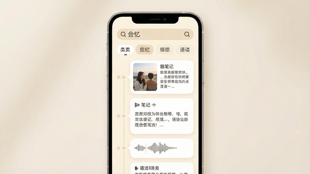 һ���ֻ�Ӧ�ý�ͼ���ĸ���ͼ�����������ǡ����䡱APP�������棬����ʱ�������ٲ�����ϵĲ��֣����չʾ��Ƭ�����ֱʼǺ�������Ŀ���������Լ�ִ�������ů���װ�ɫΪ�ף���ƬԲ�󡣶����������С����䡱�����ͷŴ�ͼ�꣬�·������ǩ�����ɼ�������ɫ����ͣ�����ɾ�������ͻ����Ч���������ɵ������¼��Χ�����ʸɾ��޶���Ԫ�ء�
