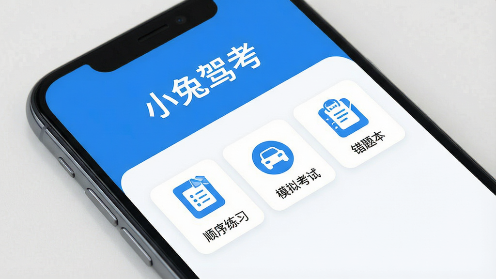 һ��չʾ�����ֻ���Ļ��ͼƬ����Ļ���ǡ�С�üݿ���APP�������棬���������ִ���������Ϊ��ɫ����������ʾ��С�üݿ����ĸ��֣��·��С�˳����ϰ������ģ�⿼�ԡ��������Ȿ���������Ĺ��ܰ�ťͼ�꣬���岼�ָɾ���ˬ��UI��Ʊ�ƽ�������ʸ��壬�޶���Ԫ��