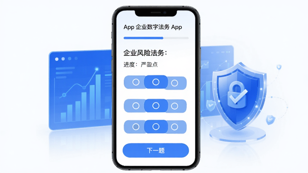 ����ҵ���ַ���App�ķ��ɷ��ղ�������ʾ��ͼ���ֻ���Ļ����ʾһ���ʾ�ҳ�棬��Ŀ�·��м���ѡ�ť��������ʾ���������ײ��С���һ�⡱��ť����������ɫ������ͼ���Ͷ���ͼ�꣬�������������������ʼ���ִ����޶���Ԫ��