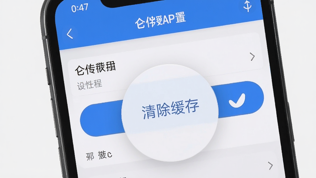 һ���ֻ���Ļ��ʾ�ش�APP������ҳ�棬���С�������桱��ť�������Ŵ��Ա���һ���Թ�ͼ�꣬�����Ǽ��Ĵ�ɫ����ʾ�û����������ʸɾ��޶���Ԫ�ء�