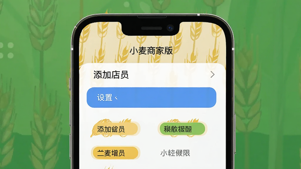 һ��С���̼Ұ��Ա��������ʾ��ͼ������Ϊ�ֻ����棬��ʾ���ӵ�Ա������Ȩ�޵�ѡ��в�ְͬλ�ı�ǩ��������ִ���ͻ����ȫ�����ԣ����ʸɾ��޶���Ԫ��