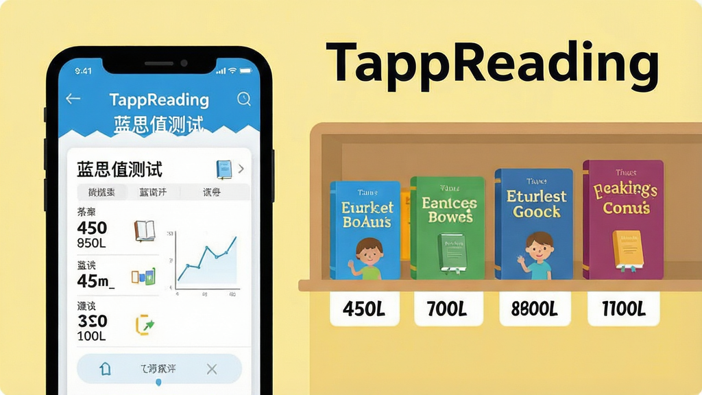 һ��TappReading�����ķּ��Ķ�����չʾͼ������������ֻ���Ļ����Ļ����ʾ����˼ֵ���ԡ����ҳ�棬�Ҳ��������ʽ�����Ų�ͬ��ɫ�����Ӣ���鼮��ÿ�����·���ע����˼ֵ��Χ����450L��800L��1100L��������Ϊǳ��ɫ������ƽ����ͻ����TappReading�����������ʸɾ����޶���Ԫ�ء�