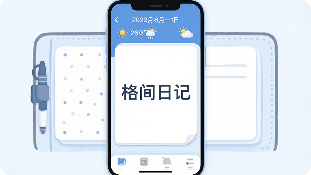 һ���ֻ���ͼ�������ֲ廭�������ǡ�����ռǡ�Ӧ�õ������棬����Ϊ���������������м���հ���д�����ײ��б�ǩ�����Ű��࣬������±�ƽ��ϸ��Բ�󣬻��ʸɾ�����Ļ������ʾ������ռǡ��ĸ��֣�����������ɫ���޶���Ԫ��