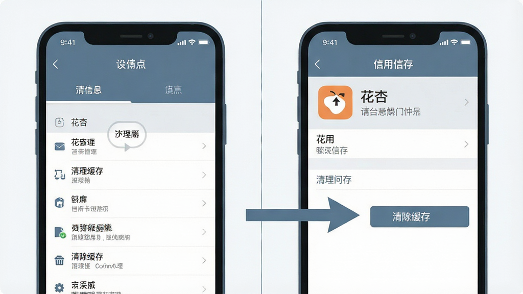 һ��չʾ�����ӡ�APP���ֻ���̨���м���������Ĳ���ʾ��ͼ�������Ϊ���������֣�������ֻ����ý��棬�Ҳ���Ӧ����Ϣ���棬��ͷָ��������桱��ť��������Ϊ���ı�ƽ���廭����ɫ������ɫΪ�������ʸɾ����޶���Ԫ�أ������û�ֱ����������������ķ���