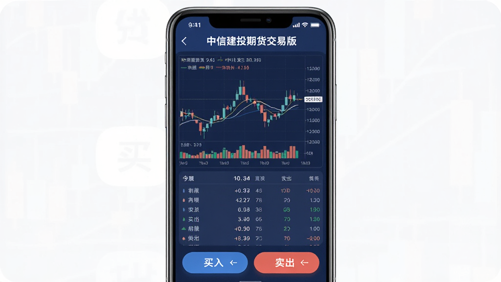 ͼƬչʾ���Ž�Ͷ�ڻ����װ�APP���ֻ��ϵ������棬�����������Ͱ�ɫΪ��ɫ����������ʾ�����Ž�Ͷ�ڻ����װ桱�������в���������K��ͼ�����������б����·�������������ť�����岼�ּ��רҵ������ִ���ƽ��ϸ��Բ�󣬻��ʸɾ��޶���Ԫ�ء�