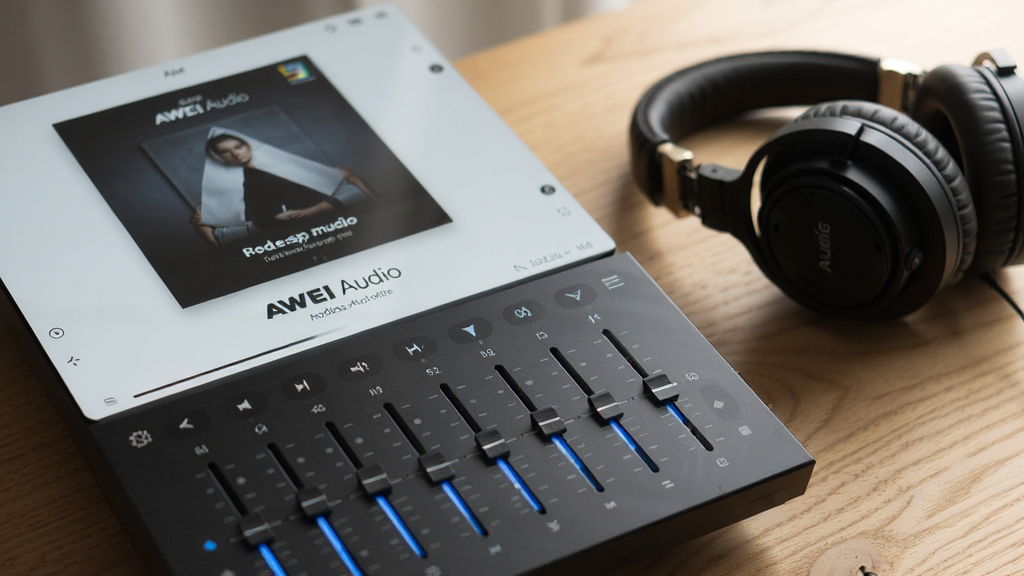 չʾ��AWEI Audio��������������ʱ�Ľ�����д���Ϸ���ʾר����������������·��Ǿ�����������壬�ж��Ƶ�λ��飬������ľ��������߱������������Լ��������ͣ������������޶���Ԫ�ء�