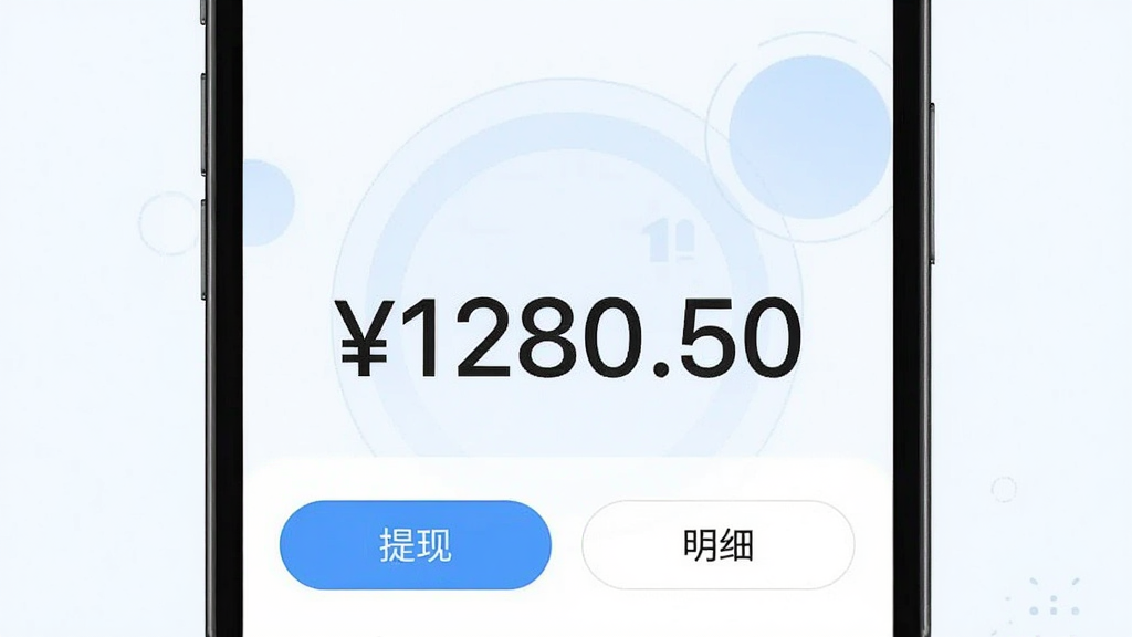 ��Խ����APP��Ǯ�������棬����������ʾһ���ϴ�����֡�1280.50�����·��С����֡��͡���ϸ����ť�������е���ɫ��Բ��װ��ͼ���������ˬ�ɾ������������ɶ������岼�ּ�࣬�޶���Ԫ��