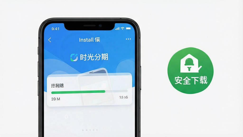 һ��չʾ��ʱ����ڡ�APP�İ�װ���̽�ͼ���ֻ���Ļ����ʾ��װ������������Ϊ�ɾ��Ĵ�ɫ���Ա��С���ȫ���ء�����ɫ��ʶ�����������������дʵ�����ʸɾ��޶���Ԫ�ء�