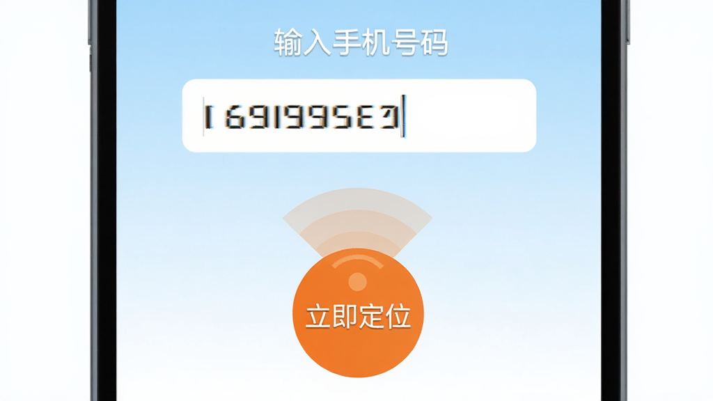 ͼƬ������Ϊһ���ֻ���Ļ����Ļ����ʾ�������ֻ����롱��������������������һ�����֣��·���һ����ɫ�ġ�������λ��Բ�ΰ�ť����ť�Ϸ����״ﲨɨ�趯��Ч��������Ϊ��������ɫ�Ľ��䣬���岼�־��У���ƽ����񣬻��ʸɾ����޶���Ԫ�ء�