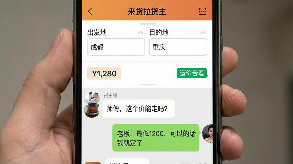 һ���ֻ�APP���ܽ���Ľ�ͼ����Ļ����ʾ�����������������˷Ѽ�������������棬�ϰ벿�����˷Ѽ��������������ʾ�����ء��ɶ�����Ŀ�ĵء����족���·���ʾ�ο��˷ѽ�1,280���������С��˼ۺ���������ɫ��ǩ���°벿���ǻ�����˾��������Ի��򣬶Ի�������ʾ��ʦ��������������𣿡��͡��ϰ壬���1200�����ԵĻ��ҾͶ��ˡ��ȶԻ����ݣ����������ܰʵ�ã������������޶���Ԫ�ء�