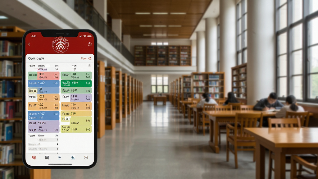 ������ѧapp�α����ܽ�ͼ����Ļ��ʾ��һ������Ŀγ̰��ţ���ͬ��ɫ���ֿγ���𣬱�����ͼ����ھ���������Ʊ�ƽ����ɫ�����죬ϸ����ˬ�����ʸɾ�