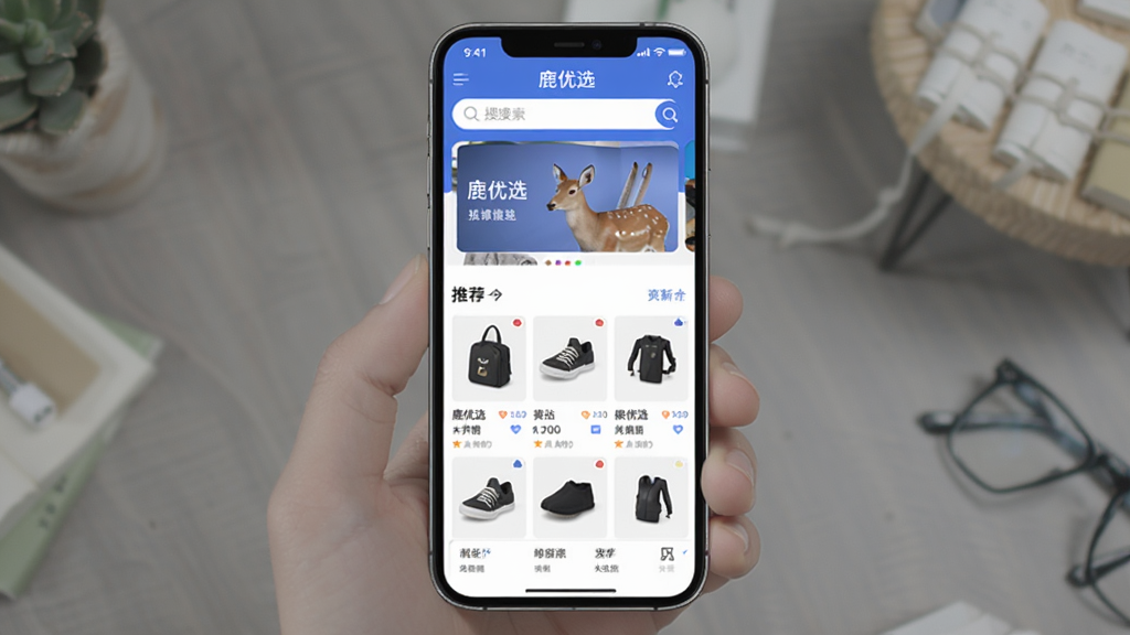 ¹��ѡapp������չʾͼ���ֻ���Ļ��ʾ��¹��ѡ������ƽ̨��ҳ���������������м����ֲ�ͼ�Ƽ���Ʒ���·�������״��Ʒ�б�������ִ���Լ����ɫ��Ϊ���ף����ʸɾ��޶���Ԫ��