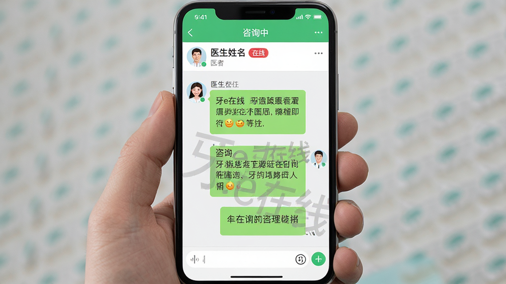 ���壺�ֻ���Ļ��ʾ��e����App��ҽ����ѯ������棬����ǻ���ͷ���Ҳ���ҽ���ظ����ײ�������򡣲��֣��Ի��б�ʽ���Ϸ���ҽ�������͡����ߡ�״̬���Ű棺����ʽ�Ի��������������С���e���ߡ�ˮӡ�����΢�������񣬸ɾ����ࡣϸ�ڣ�ҽ���ظ��а���רҵ������ºͱ��飬���涥���С���ѯ�С�״̬�������ʣ������ͼ���޶���Ԫ�ء�