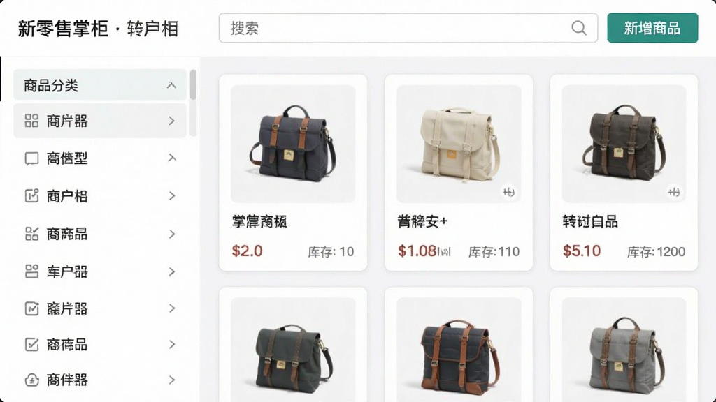 չʾ�������ƹ���Ʒ����ҳ�棬���Ϊ��Ʒ�����б����Ҳ�Ϊ��Ʒ��Ƭ��ÿ����Ƭ������ƷͼƬ�����ơ��۸�����������ҳ�涥����������͡�������Ʒ����ť�����岼��������ɫ����ˬ�����ֱ�ǩ��ȷ�����ʸɾ����޶���Ԫ��