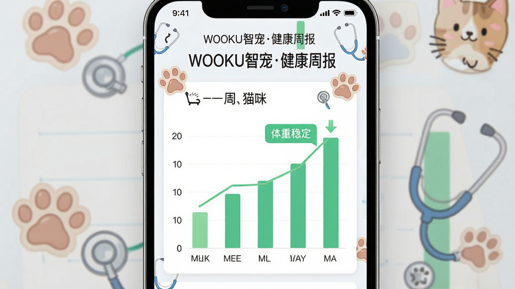 һ���ֻ�Ӧ���ڽ�������ҳ������ͼ����������Ϊ��WOOKU�ǳ轡���ܱ������·�����״ͼչʾè��һ�ܵ����ر仯��������ɫ��ǩ��ע�������ȶ������������п�ͨèצ��������װ��Ԫ�أ���������רҵ�����ʸɾ��޶���Ԫ��