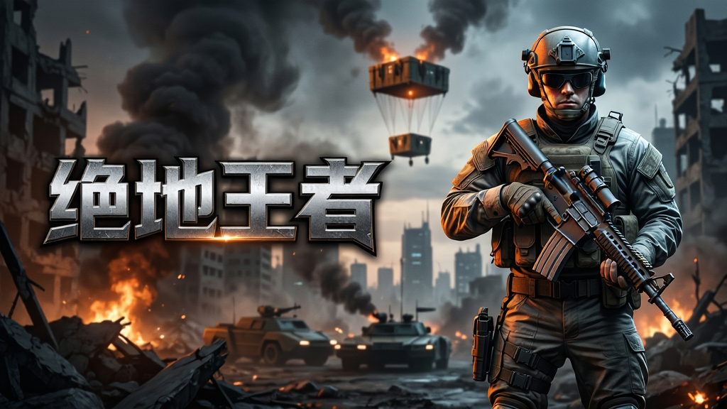 ͼƬ������ʾ����������Ϊһ��ȫ����װ���ִ�ʿ���ֳ�ͻ����ǹ��վ��δ����ʮ���ս�������ϣ����������������ĳ��к�Զ����Ͷ��Ĺ�â����ͼ���ûƽ�ָʿ��λ���Ҳ�����֮һ������������ռ�չʾ��ϷLOGO���֡��������ߡ�������վ������������ʸС�������дʵƫ��Ϸԭ������Ӱ�Ա�ǿ�ң�ɫ���԰��Ⱥͻ���Ϊ����ͻ�����Ŵ̼���ս����Χ������ɾ����޶���ˮӡ�����֣���������ϸ�塣