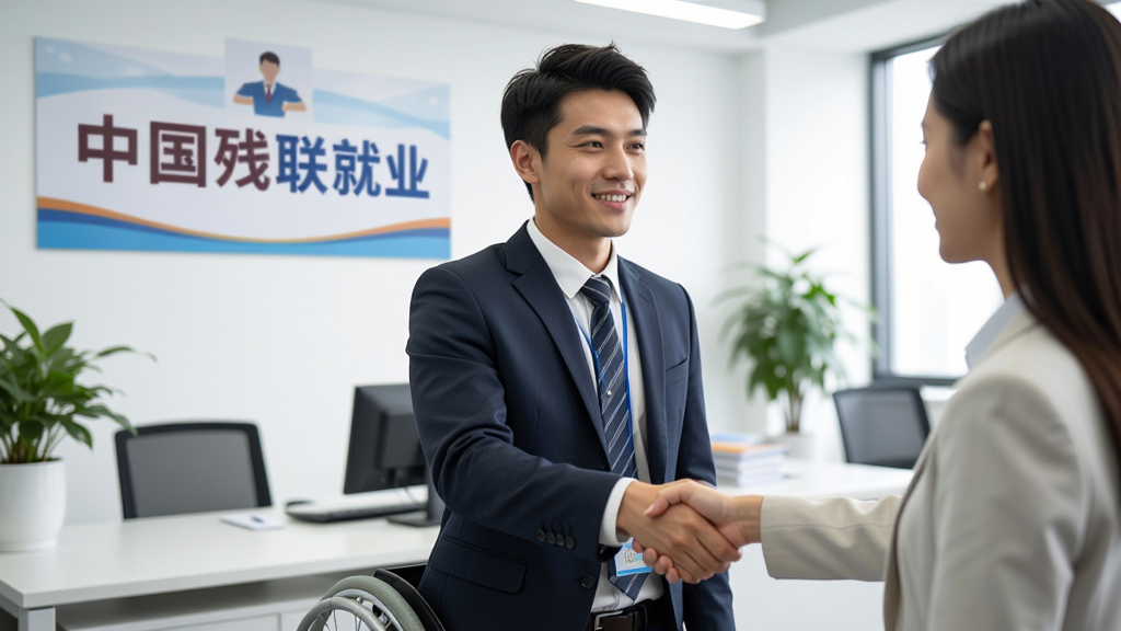 ͼƬչʾһλ�м�����ְ����������Ƹ��Ա���֣������ǰ칫�һ�����ǽ�Ϲ��š��й�������ҵ����ʶ������ɫ����������������ͻ�������ֺ��������дʵ��ϸ�ڷḻ�����ʸɾ��޶���Ԫ��