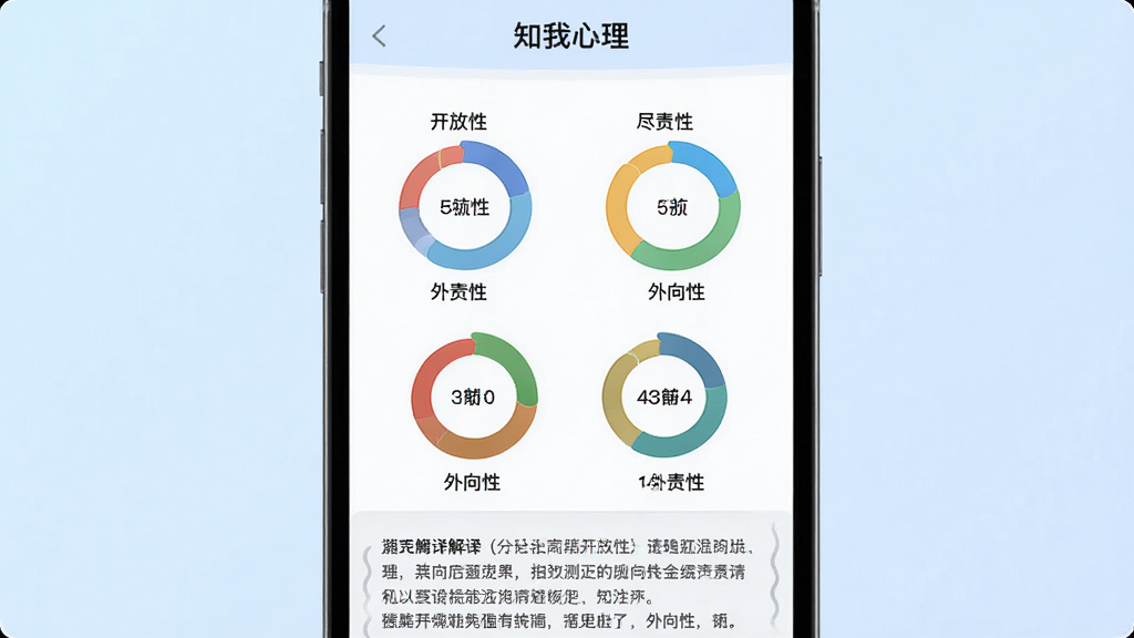 ͼƬ����Ϊ��֪��������App�Ĳ�������ҳ���ͼ��������չʾ���ò�ɫԲ��ͼ���ֵĲ��������ÿ��ά�����м������ֱ�ǩ���硰�����ԡ����������ԡ����������ԡ��ȡ���Ļ�·��ǹ��������ֽ�����䡣���岼��Ϊ��׼���ƶ��˽������չʾ������������͵�ǳ��ɫ���䣬ͻ�����ݡ����Ϊ�ִ���Լ��UI��ƣ�ϸ�����������ֿɶ���ǿ�����ʸɾ�ͨ͸���޶���Ԫ�أ�ͻ��רҵ���������С�