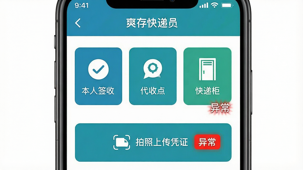 һ���ֻ������ͼ������Ϊ��ˬ����Ա����ǩ�ղ���ҳ�棬�в��С�����ǩ�ա��������յ㡱������ݹ񡱵ȼ�����ťͼ�꣬�·��������ϴ�ƾ֤����ڡ����ּ������������ƽ������ɫ������Ϊ����ϸ�ڱ�ע�˺�ɫ�ġ��쳣��ѡ����ʸɾ��޶���Ԫ�ء�