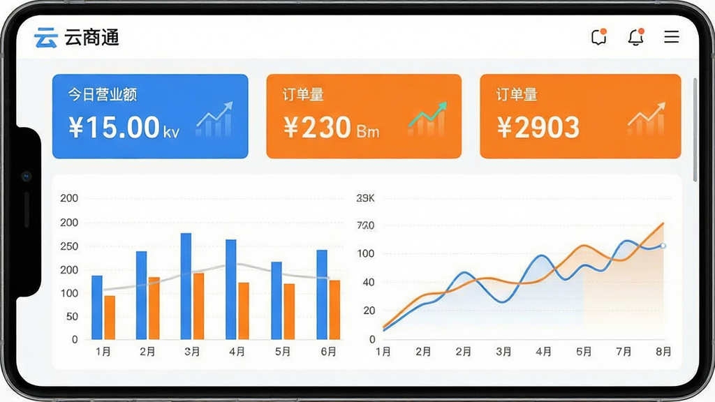һ�š�����ͨ��App�ı�����������ͼ����Ļ��չʾ��״ͼ������ͼ����ʾ������Ӫҵ����������������ݿ�Ƭ����ɫ����ɫ�ͳ�ɫΪ��������Ϊ��ɫ�������ƽ�������ֱ�ǩ���������ʸɾ����޶���Ԫ�ء�