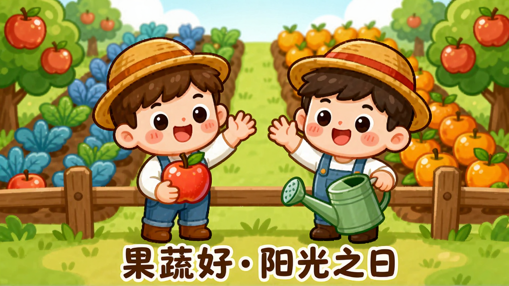 ��������Ϊ������ͨ��ɫվ�ڹ�԰դ���Ի�����֣�һ����ɫ�������Ÿ�ժ��ƻ������һ��������ˮ������������Ƭ���ڵ���أ���ֲ�Ų�ͬ��ɫ��������岼��Ϊ˫�˻����������У�����Ϊ��غ͹������Ű���ã����Ϊ��ܰ�ɰ���Q��廭��ϸ�ڰ�����ɫ��Ц���͹����ϵĸ߹⣬���������ɾ����޶���Ԫ�أ�����ײ������֡����ߺ�����֮�ա�