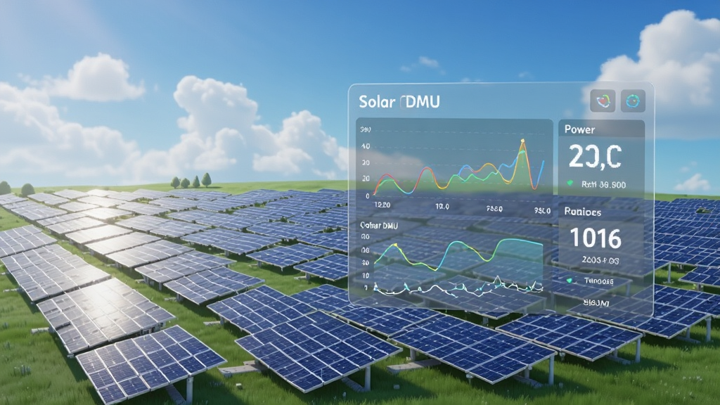 һ��̫���ܹ����վ�ĸ���ͼ���Ա�������һ����͸����������壬�������ʾ��Solar DMU����ʵʱ������ߺ͹������֣�������������ƣ�����ɫ���������Ƽ���ʮ�㣬���ʸɾ��޶���Ԫ�ء�