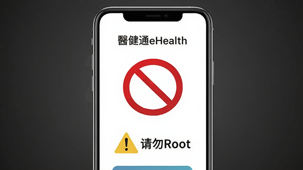 ͼƬ����ռλ����������Ϊһ���ֻ���ʾ����ͨeHealth���ĵ�¼ҳ�棬�·���һ����ɫ����������ͼ�꣬�Ա�д�š�����Root��������Ϊ�ֻ����У�����Ϊ��ҽ���ɫ�����Ϊ����ʾ�����磬ϸ�ڰ�����ɫ��ֹ���ţ����ʸɾ����޶���Ԫ�ء�