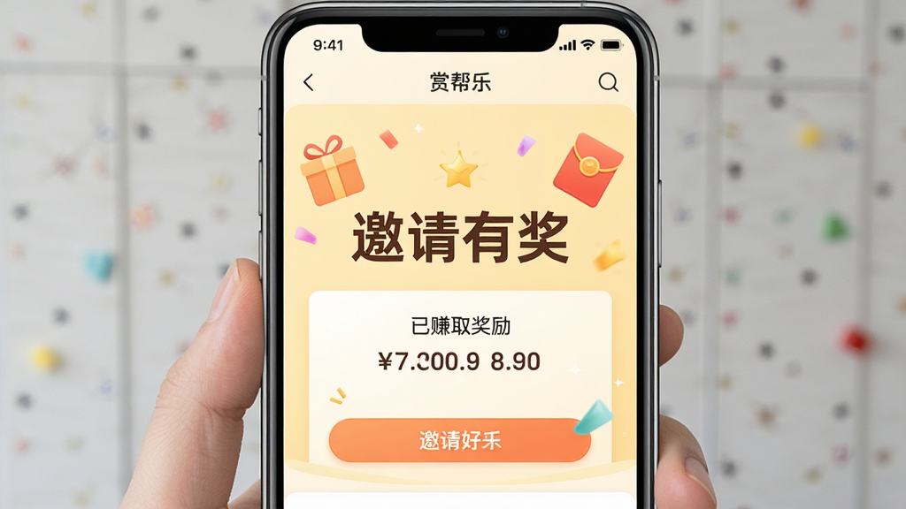 һ���ֻ���ͼ��չʾ���Ͱ��֡�APP�ġ�������ѡ�ҳ�棬ҳ�������С������н���������������ʾ����׬ȡ�������������ǵ���ɫ������кͺ��ͼ���׺�����ϲ�죬���ʸɾ���