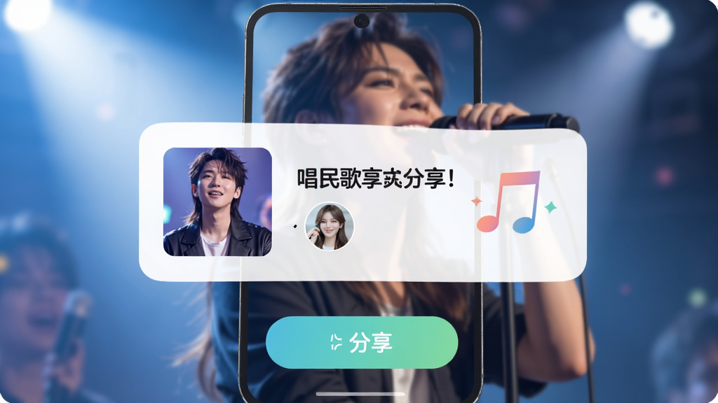 ȫ�������K��Ʒ�������棬�ֻ���Ļ����ʾһ�Ÿ���������Ƭ����Ƭ���и������ƺ��û�ͷ�񣬱�����ģ���ĸ�����Ƭ�������·��з�����ť�����������»��ã����ʸɾ��޶���Ԫ��