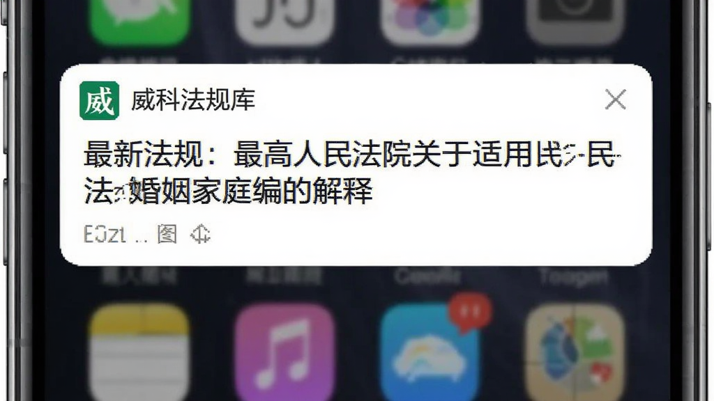 �ֻ�APP��֪ͨ����ͼ����ʾ�����Ʒ���⡱���͵ġ����·��棺�������Ժ���������񷨵������ͥ��Ľ��͡�֪ͨ��Ϣ������Ϊ�ֻ�����Ļ������࣬ͻ�����͹���